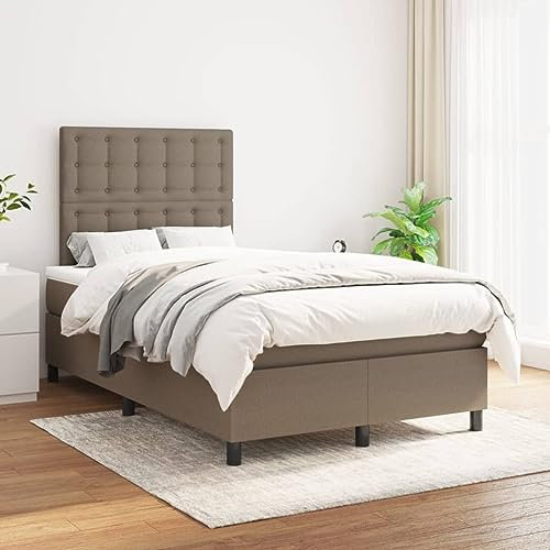 Juroupi Boxspringbett mit Matratze Taupe 120x200 cm Betten Bett Mit Matratze Bett Boxspringbett Schlafzimmer MöBel Stoff