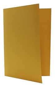 Legal Filing - Ref 714193 1/2 Overlap File, Box of 100, Made from 315gsm Strong Heavy Weight Recycled Manilla, Holds A4 & Foolscap Documents, 35 x 24 cm, Yellow