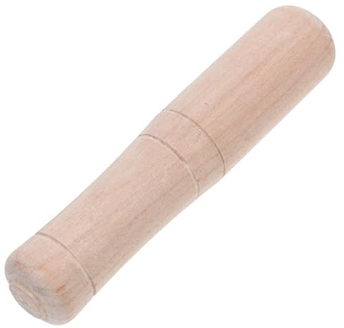SEWOART Holzhammer Schnitzen aus Buchenholz mit Ledergriff Kinder Bastelwerkzeug für Gravur und Selbstgemacht Kunsthandwerk Spielzeug Hammer für Kreative Handarbeit