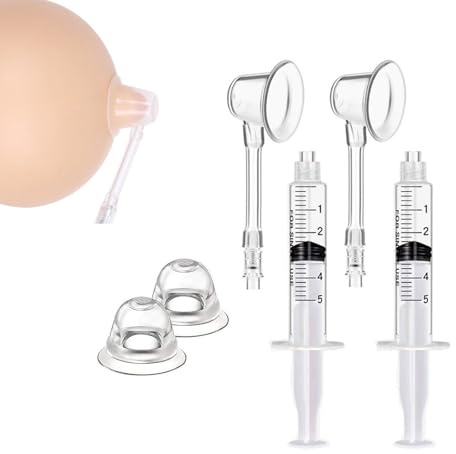 Qiyasex Brustwarzensauger Set – Silikon Nippelkorrektor für Flache und Eingezogene Brustwarzen, Umgedrehte Nippelsauger für Frauen und Männer, Klitoris Sucker Sexspielzeug