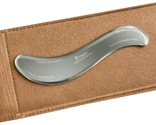 Stainless Steel Gua Sha Muscle Scraper Tool,Scar Tissue Tool,Physical Therapy Tools,Muscle Scraping Tool,Guasha Massage Scraper,IASTM Tools (S.S-1)