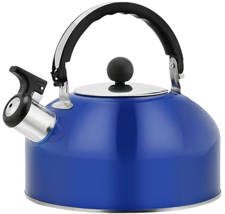 Bollitore per tè fischiante in acciaio inossidabile - Bollitore da cucina con becco fischio, bollitore ergonomico | Teiera bollitore fischiante per casa, ufficio, ristorante, bollitore