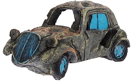 IMIKEYA Aquarium-autowrack-dekor Aus Kunstharz Kreative Landschaftsornament Für Garnelen-versteck Aquarium-schmuck Naturgetreue Optik