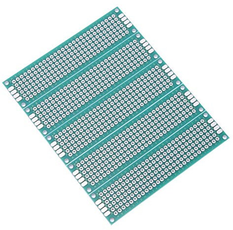 Fafeicy 10pcs 2x8cm Double côté Prototype PCB PCB Breadboard Universal Board, Circuit Bancar, Planche à Pain pour Expérience électrique, Usine électronique