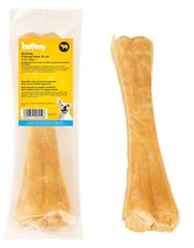 Boomy - Masticativo in pelle bovina al 100% - Snack naturali per la cura dei denti per cani di grossa taglia (31 cm)
