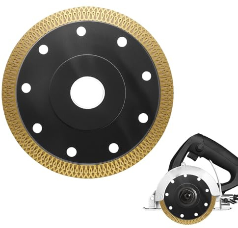 Disco diamantato 125 mm per smerigliatrice, lama da taglio extra fine per piastrelle, granito, cemento, pietra, marmo, disco a secco o bagnato, disco diamantato