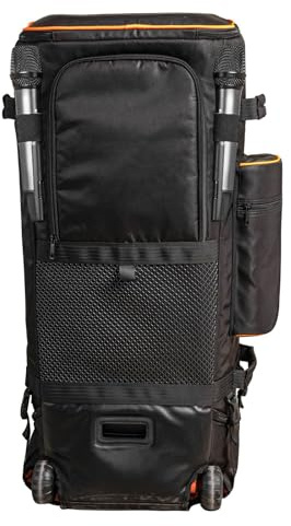 FANSHINUO Ruggeds Portable Sound Systems Storage Case With Lockable Compartments And Ample Space For 710 Cables Heavy Duty Speakers Protections Cover