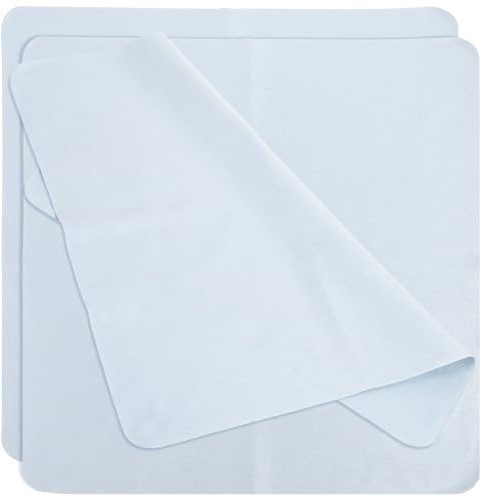 Zerodeko Lot de 3 Chiffons Microfibres pour Lunettes et Écrans, Grand Format, Bleu, Nettoyage sans Peluche, pour Appareils Photo, Smartphones et Ordinateurs, Usage Délicat et Haute
