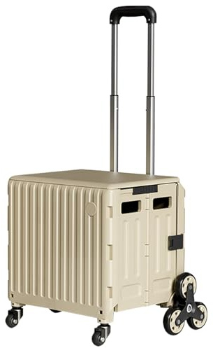 Tragbarer Treppensteigwagen mit Teleskopgriff für einfachen Transport in Lebensmitteln, Garten und Camping