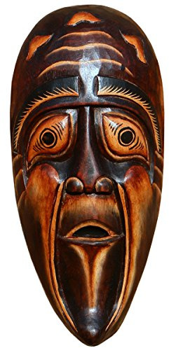 Wogeka Schöne Mystik Holz Maske Geist Tod Kopf Afrika Gothik Handarbeit Bali Maske65