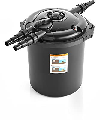Swell Bio Pressure Filter Deluxe | Self-cleaning pressure filter | Garden Pond Filter | Biological and Mechanical Filter Media | 1 Year Guarantee