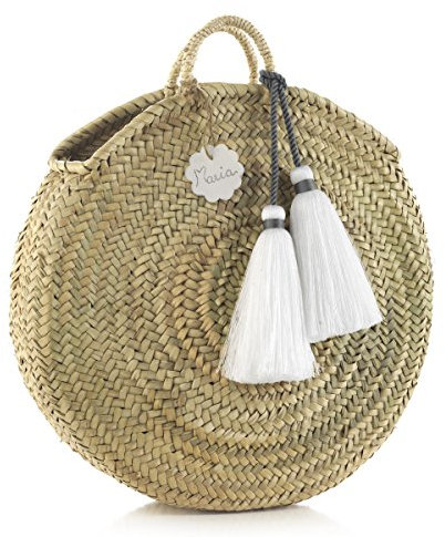 Bolso Mano De Palma Gd Tassel Blanco 10x40x40 cm