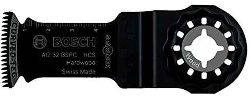 Bosch Professional 10 x HCS Plunge Saw Blades AIZ 32 BSPC (for Hardwood, 50 x 32 mm, Multifunctional Tool Accessories)