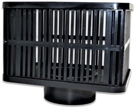 eco-filtration Aqua Sure Rectangle Strainer Cage | Pond Filter Strainer | 110mm Pipe Connection | Debris & Fish Protection