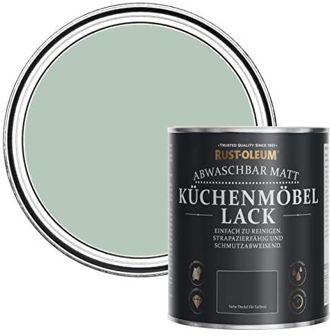 Rust-Oleum abwaschbare Küchenschrankfarbe in hellgrün mit Matt Finish - Pastellgrün 750ML