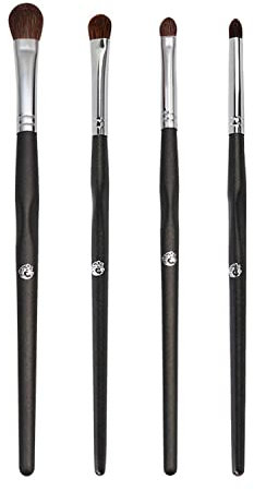 ENERGY Set di Pennelli per Ombretto Essenziale 4 in 1, Set di Pennelli per Trucco, Incluso Pennello per Sfumare, Pennello per Matita