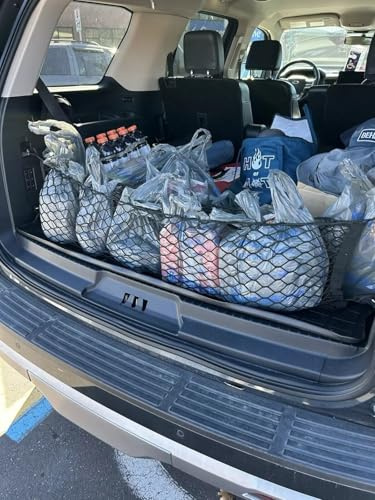 EACCESSORIES EA Rear Trunk Organizer Cargo Net for Ford Expedition 2018–2026 – Envelope Style Cargo Net for SUV – Premium Mesh Car Trunk Organizer Vehicle Carrier Storage – Compatible with Expedition
