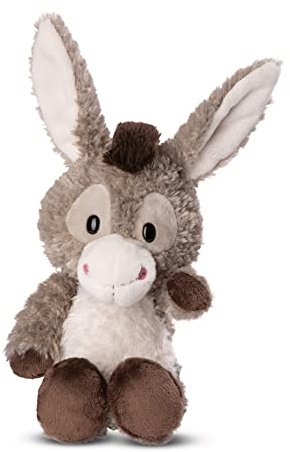 NICI Kuscheltier Esel Donkeylee 22 cm – naturgetreues Stofftier aus weichem Plüsch zum Kuscheln und Spielen, niedliches Plüschtier für Kinder & Erwachsene, 49033, tolle Geschenkidee, grau