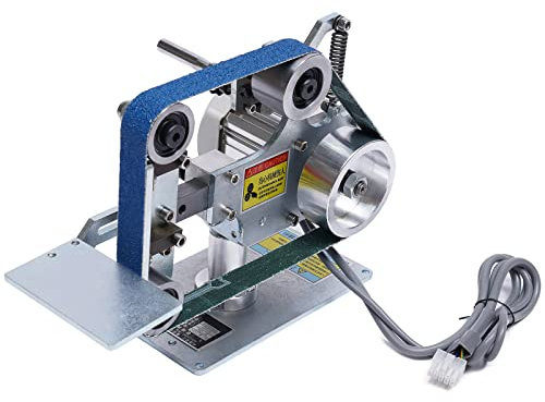 Bandschleifer Bandschleifmaschine Schleifmaschine Tellerschleifer Polierer 762 x 25mm Metallband Schleifmaschine +Brushless Motor 0.55 kW 220V für Holz Metall