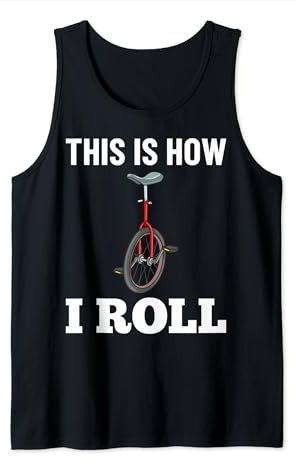 Einrad Fahrrad Lustiges Training Lernen Radfahren Tank Top