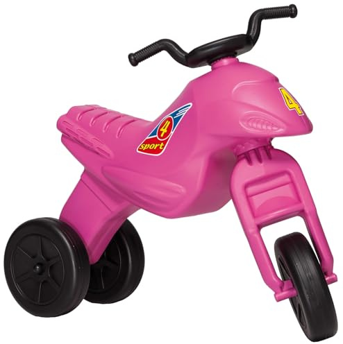 Dohany Rutscher Motorrad Maxi 4 | Kinder Laufrad ab 3 Jahre | Pink | Robustes Lauflernrad & Kinderfahrzeug für Jungen & Mädchen. Indoor & Outdoor Rutschauto mit breiten Reifen, bis 50kg.