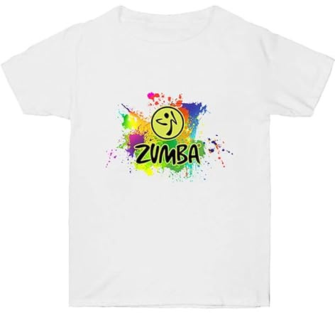 keephen Ropa de Baile para Mujeres Grafica Impresa Camiseta de Entrenamiento para Gimnasio Fitness Aerobics Clases con Cuello Redondo