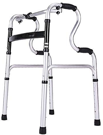 CAFIEDR Leichter, zusammenklappbarer Rollator, höhenverstellbarer Stand-Up-Gehhilfe für große Menschen/Erwachsene/Ältere, tragbarer Gehwagen,No seat