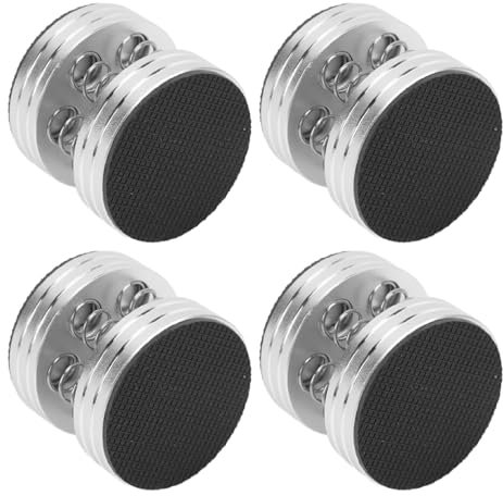 Speaker Isolation Feet - Shock Absorbing, Slip Spring Stand for Amplifier and Turntable (Silver)