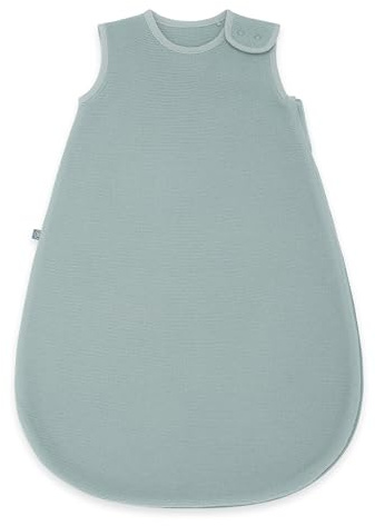 emma & noah Merinowolle Baby Schlafsack 1.0 TOG, Ganzjahres Schlafsack für den Frühling, Sommer und Herbst, 100% Wolle, Strampelsack für Neugeborene (Essential Mint, 70)