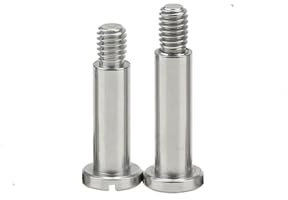 KSeSii 2 piezas M2.5 M3 M4 M5 de Acero Inoxidable Dividido Una Palabra Ranura Posicionamiento Hombro Paso Tornillo Tapón Límite Tornillo Rodamiento Perno GB830 (4 mm (2 unidades), (D5) M3)