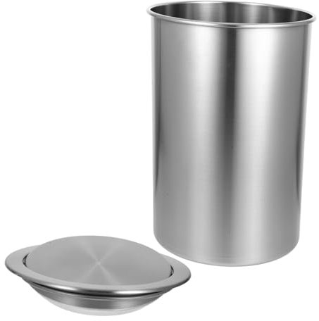 FUNNETOYU Poubelle Cuisine Encastrable Pratique et Fiable avec Couvercle en Acier Inoxydable Apparence Élégante, Cuisine Moderne