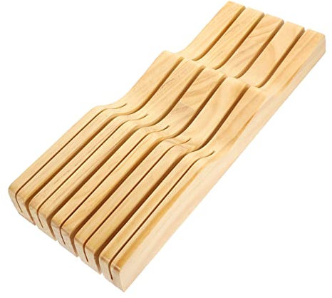 ULTECHNOVO 1pezzi Portacoltelli Organizer Da Cassetto Legno Portacoltelli Multifunzionale Per Da Cucina Ristorante Hotel