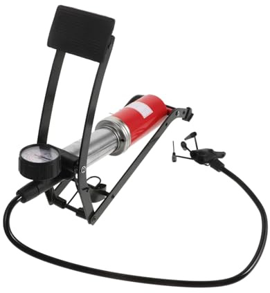 ABOOFAN Multifunctional Foot Pump for Car Tire Inflation with Barometer Anti-skid Pedal Design High Pressure Inflator for Cars Motorcycles Bikes and Inflatable Beds