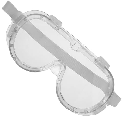 FIXOSHEE Gafas de Seguridad Transparentes para Laboratorio y Trabajo Industrial Protección contra Viento y Químicos Cómodo con Banda Elástica Visión Amplia y Resistente Arañazos