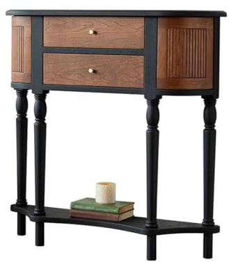 GENHAOSAN Flur Wohnzimmer Wand Retro Konsole Tisch Hause Massivholz Lagerung Vitrine Vorrang