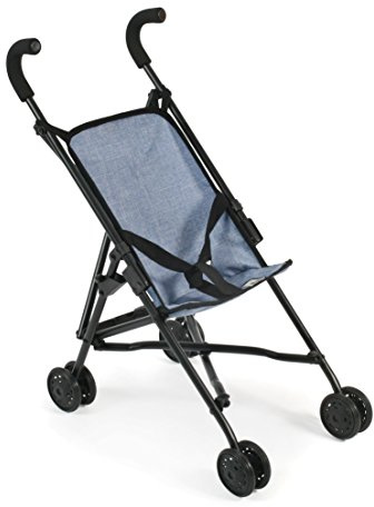 Puppenbuggy Roma, Puppenwagen, Mini-Buggy, Jeans Blau