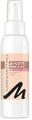 Manhattan Insta Prime & Set Spray, Make-up Setting-Spray, auch als Primer verwendbar, Farbe Clear 100, 1 x 100ml