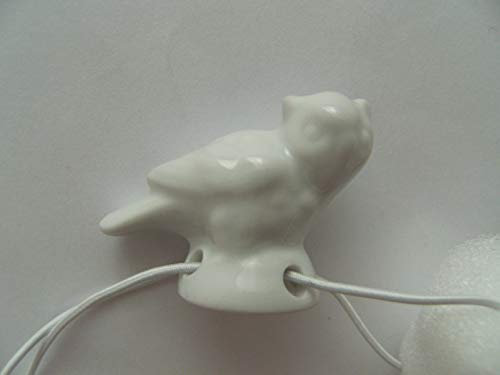 Lindner Porzellan Tropfenfänger Eule, weiß, für Kaffee- oder Teekannen, Tier Eulen Vogel