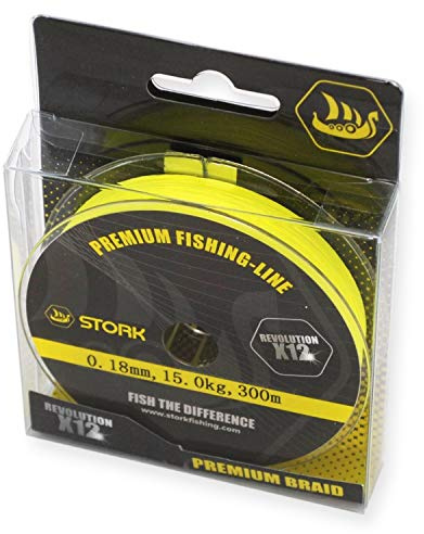 Stork Revolution, 12-Fach geflochtene Premium Angelschnur 300m