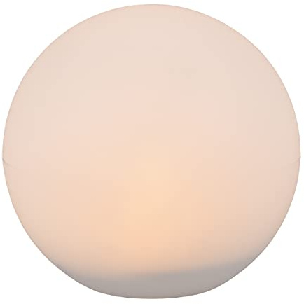 Reality Leuchten Solar LED Außenleuchte Melo R55326901, Kunststoff weiß, inklusive 0.5 Watt LED mit Farbwechsler, Fernbedienung