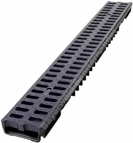 MCH Lot de 3 gouttières de drainage en plastique - Charge maximale : 1,5 t - 100 x 13 x 5,5 cm