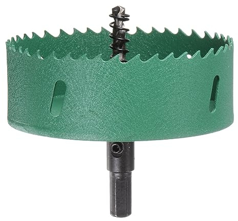 sourcing map Scie-cloche bimétallique M42 HSS (acier à haute vitesse) pour bois, plastique, métal, plaque de plâtre - 100 mm