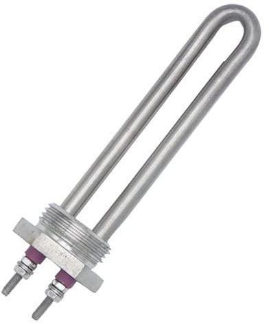 nmbhus DN25 500W Stainless Steel Electrical Tubular Heater Immersion Water Heating Element With 1 BSP Thread (Size : Heater thread)