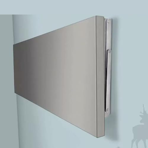 Tavolo pieghevole a muro tavolo ribaltabile pensile tavolo pieghevole pieghevole da parete,Realizzato in acciaio inossidabile 304,superficie in acciaio inossidabile spazzolato da 0,8 mm(Size:90*30cm/3