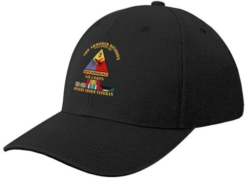 LXCUDXZ Baseball Kappe Armee – 3. Panzerdivision – VII. Korps – Desert Storm Veteran Baseball Cap Tee Hüte Sonnenhut Boy Cap Damen Party Geschenk
