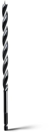 1/2x 12 Auger Drill Bit for Wood,Hex Shank Tri Flute Wood Drill Bit for Soft and Hard Wood,Plastic,Drywall and Composite Materials