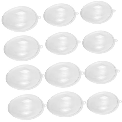 Alipis 12pcs Speckled Eggs Easter Basket Decorations Easter Egg Shaped Mould Festival Themed Decor
