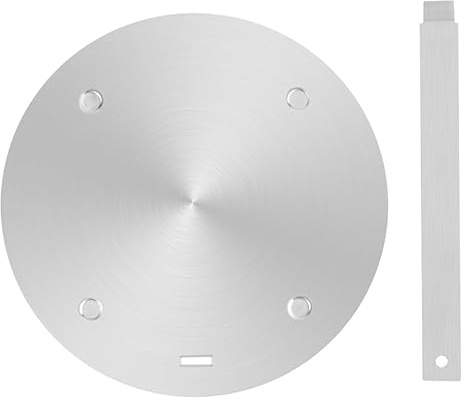 JasCherry Heat Conduction Plate 20CM, Thermal Conduction Plate with Handle, Heat Diffuser Plate for Induction/Gas, Enhanced Thermal Conductivity for Efficient Heat Dissipation, Silver(B)