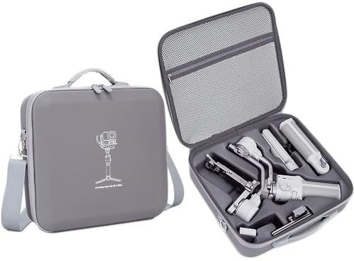 Custodia da trasporto per DJI RS 4 Mini, custodia protettiva da viaggio antiurto organizer con tracolla per DJI Ronin RS 4 Mini kit stabilizzatore cardanico borsa accessori, protezione completa,