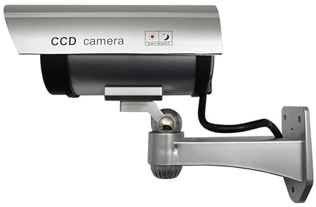 Maclean IR1100, confezione da 2 telecamere di sorveglianza, resistenti alle intemperie, con LED lampeggiante, per interni ed esterni, facile da montare, vere, sicurezza per casa, ufficio, negozio